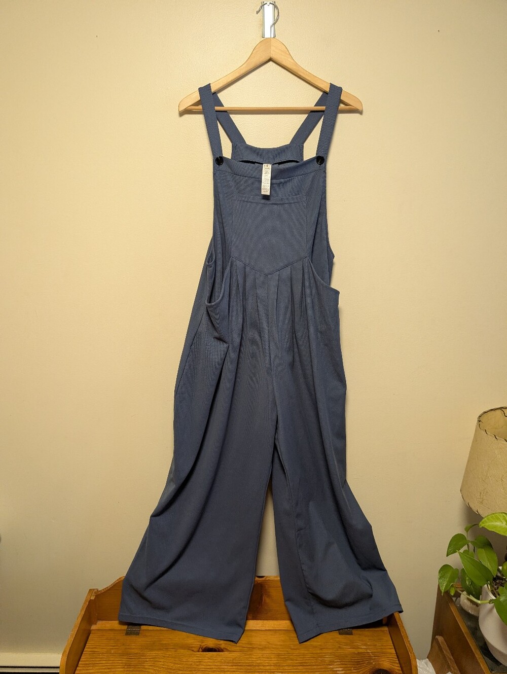 HALARA Wide-Leg Utility Jumpsuit in Slate Blue - Picture 4 of 7